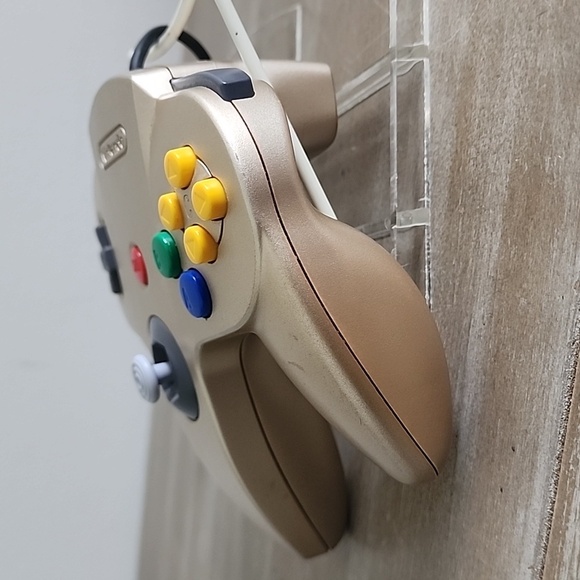 Nintendo 64 N64 Gold Controller Authentic OEM NUS-005 TESTED WORKS - Picture 7 of 10